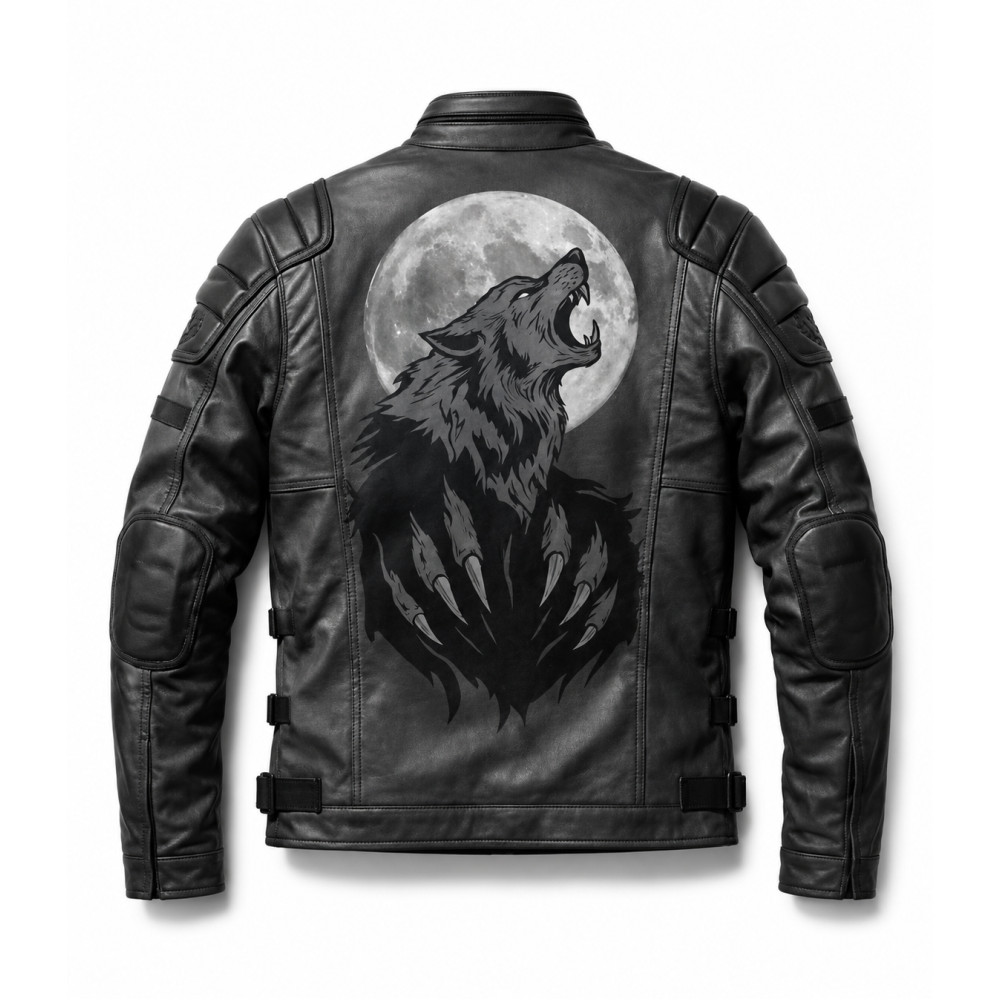 Wolfline Tactical Wolf Leather Jacket | America Suits